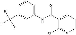 2-chloro-N-[3-(trifluoromethyl)phenyl]pyridine-3-carboxamide 结构式