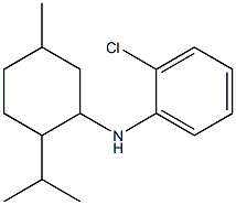 2-chloro-N-[5-methyl-2-(propan-2-yl)cyclohexyl]aniline 结构式