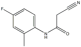 2-cyano-N-(4-fluoro-2-methylphenyl)acetamide 结构式