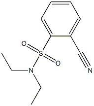 2-cyano-N,N-diethylbenzenesulfonamide 结构式