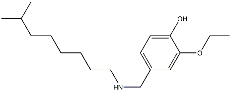 2-ethoxy-4-{[(7-methyloctyl)amino]methyl}phenol 结构式