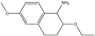 2-ethoxy-6-methoxy-1,2,3,4-tetrahydronaphthalen-1-amine 结构式