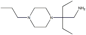 2-ethyl-2-(4-propylpiperazin-1-yl)butan-1-amine 结构式