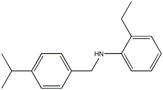 2-ethyl-N-{[4-(propan-2-yl)phenyl]methyl}aniline 结构式