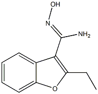 2-ethyl-N'-hydroxy-1-benzofuran-3-carboximidamide 结构式