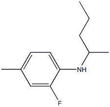 2-fluoro-4-methyl-N-(pentan-2-yl)aniline 结构式