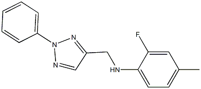 2-fluoro-4-methyl-N-[(2-phenyl-2H-1,2,3-triazol-4-yl)methyl]aniline 结构式