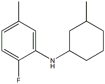 2-fluoro-5-methyl-N-(3-methylcyclohexyl)aniline 结构式