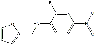 2-fluoro-N-(furan-2-ylmethyl)-4-nitroaniline 结构式