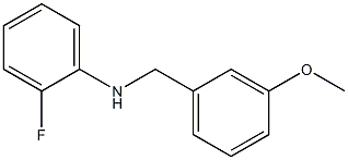 2-fluoro-N-[(3-methoxyphenyl)methyl]aniline 结构式