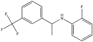 2-fluoro-N-{1-[3-(trifluoromethyl)phenyl]ethyl}aniline 结构式