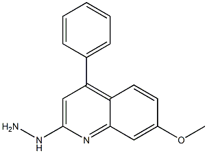 2-hydrazino-7-methoxy-4-phenylquinoline 结构式