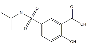 2-hydroxy-5-[methyl(propan-2-yl)sulfamoyl]benzoic acid 结构式