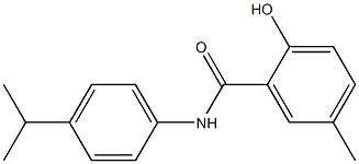 2-hydroxy-5-methyl-N-[4-(propan-2-yl)phenyl]benzamide 结构式