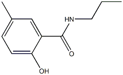 2-hydroxy-5-methyl-N-propylbenzamide 结构式