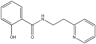 2-hydroxy-N-[2-(pyridin-2-yl)ethyl]benzamide 结构式