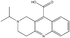 2-isopropyl-1,2,3,4-tetrahydrobenzo[b]-1,6-naphthyridine-10-carboxylic acid 结构式