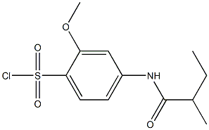 2-methoxy-4-(2-methylbutanamido)benzene-1-sulfonyl chloride 结构式
