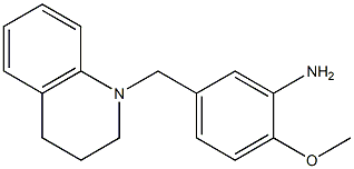 2-methoxy-5-(1,2,3,4-tetrahydroquinolin-1-ylmethyl)aniline 结构式