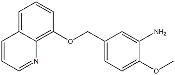 2-methoxy-5-[(quinolin-8-yloxy)methyl]aniline 结构式