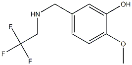 2-methoxy-5-{[(2,2,2-trifluoroethyl)amino]methyl}phenol 结构式