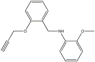 2-methoxy-N-{[2-(prop-2-yn-1-yloxy)phenyl]methyl}aniline 结构式