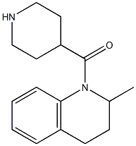 2-methyl-1-(piperidin-4-ylcarbonyl)-1,2,3,4-tetrahydroquinoline 结构式