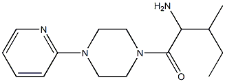 2-methyl-1-[(4-pyridin-2-ylpiperazin-1-yl)carbonyl]butylamine 结构式