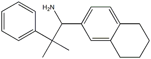 2-methyl-2-phenyl-1-(5,6,7,8-tetrahydronaphthalen-2-yl)propan-1-amine 结构式