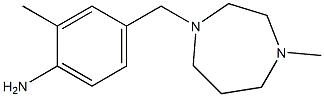 2-methyl-4-[(4-methyl-1,4-diazepan-1-yl)methyl]aniline 结构式
