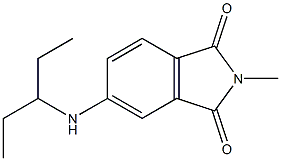 2-methyl-5-(pentan-3-ylamino)-2,3-dihydro-1H-isoindole-1,3-dione 结构式