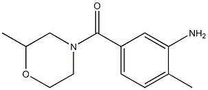 2-methyl-5-[(2-methylmorpholin-4-yl)carbonyl]aniline 结构式