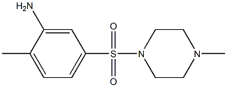 2-methyl-5-[(4-methylpiperazine-1-)sulfonyl]aniline 结构式