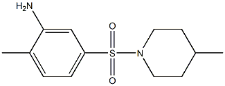 2-methyl-5-[(4-methylpiperidine-1-)sulfonyl]aniline 结构式