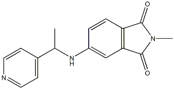 2-methyl-5-{[1-(pyridin-4-yl)ethyl]amino}-2,3-dihydro-1H-isoindole-1,3-dione 结构式