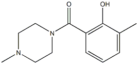 2-methyl-6-[(4-methylpiperazin-1-yl)carbonyl]phenol 结构式