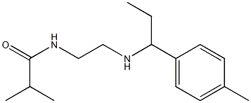 2-methyl-N-(2-{[1-(4-methylphenyl)propyl]amino}ethyl)propanamide 结构式