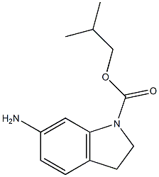 2-methylpropyl 6-amino-2,3-dihydro-1H-indole-1-carboxylate 结构式