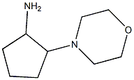 2-morpholin-4-ylcyclopentanamine 结构式