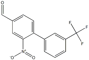 2-nitro-3'-(trifluoromethyl)-1,1'-biphenyl-4-carbaldehyde 结构式