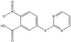 2-nitro-5-(pyrimidin-2-ylsulfanyl)benzoic acid 结构式