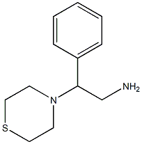 2-phenyl-2-(thiomorpholin-4-yl)ethan-1-amine 结构式