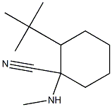 2-tert-butyl-1-(methylamino)cyclohexane-1-carbonitrile 结构式