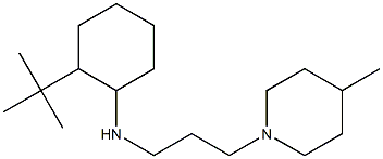 2-tert-butyl-N-[3-(4-methylpiperidin-1-yl)propyl]cyclohexan-1-amine 结构式