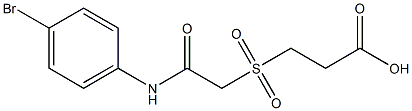 3-({[(4-bromophenyl)carbamoyl]methane}sulfonyl)propanoic acid 结构式