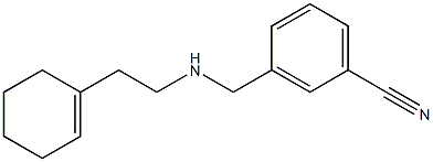 3-({[2-(cyclohex-1-en-1-yl)ethyl]amino}methyl)benzonitrile 结构式