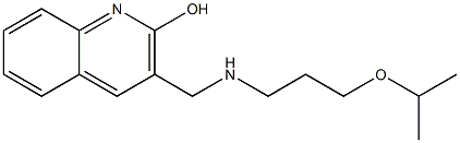 3-({[3-(propan-2-yloxy)propyl]amino}methyl)quinolin-2-ol 结构式
