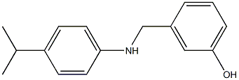 3-({[4-(propan-2-yl)phenyl]amino}methyl)phenol 结构式