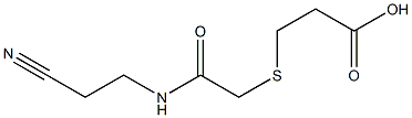 3-({2-[(2-cyanoethyl)amino]-2-oxoethyl}thio)propanoic acid 结构式