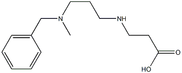 3-({3-[benzyl(methyl)amino]propyl}amino)propanoic acid 结构式